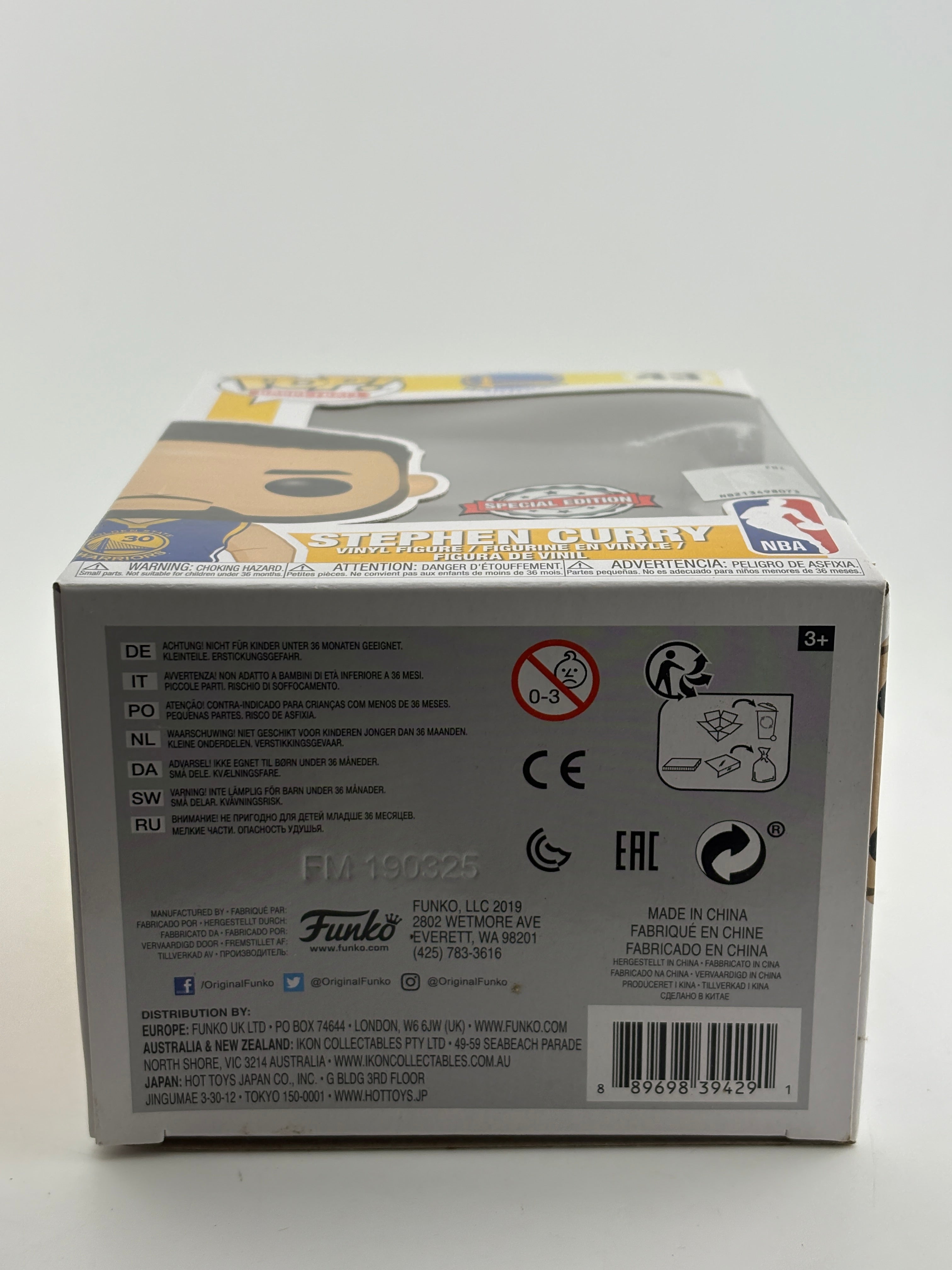 Funko POP! Basketball GSW #43 Stephen Curry Special Edition Vinyl Figure FRENLY BRICKS - Open 7 Days